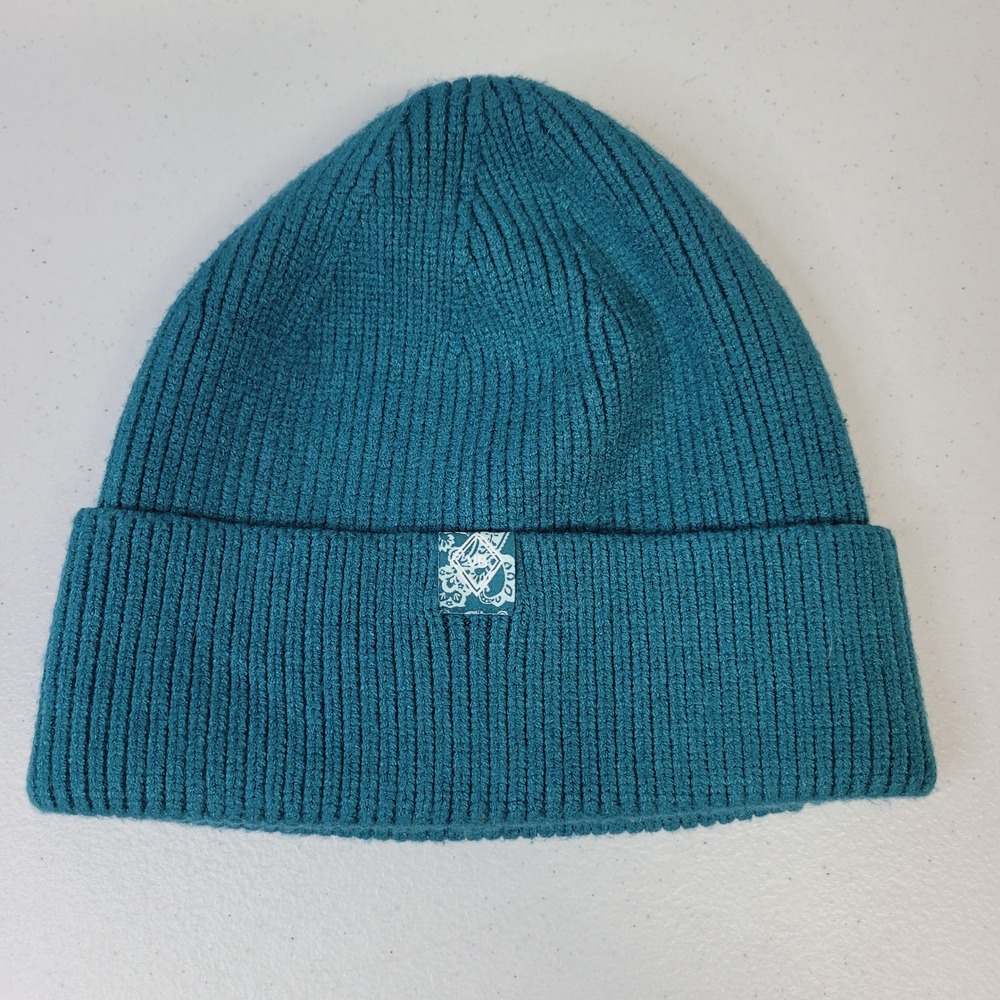 Vera Bradley Womens Ribbed Beanie Teal Blue‎ Knit Soft Winter Hat RN 156007
